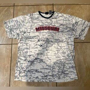 White Vintage 1990s Sun Sportswear Missouri "Home Sweet Home" Size XL